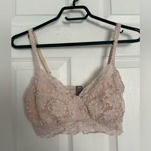Aerie Baby Pink Lace Bralette